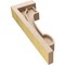 Ekena Millwork 3"W x 6"D x 18"H Thin Alma Rough Cedar Woodgrain TimberThane Corbel, Primed Tan CORUR03X06X18ALMRCPR - alternate 5